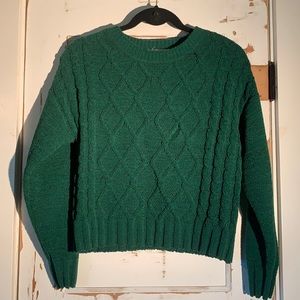 Chenille Cropped Sweater